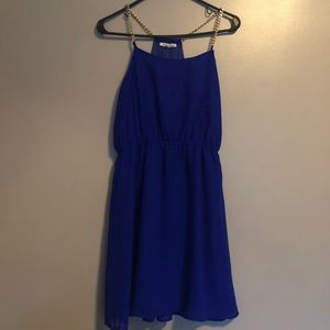 Royal blue cocktail dress